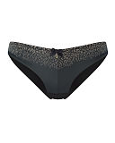 1502 TKD Lingerie Luxury Panache Black Odette Brazillian Brief Black Animal F