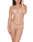 1507 TKD Lingerie Core Curvy Kate Ellace Balcony Bra Latte Brazilian Brief F
