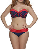 1508 Curvy Kate Plain Sailing Bandeau Bikini ink Spot 28 38 D J AED 250 Mini Fold Over Brief-8 22 AE