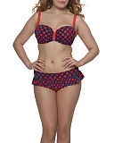 1508 TKD Lingerie Fashion Curvy Kate Plain Sailing Padded Balcony Bikini Ink Spot Skirted Brief F