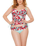 1602 TKD Lingerie Fashion Curvy Kate aloha Seafoam Padded Balcony Tankini Fold Over Brief F