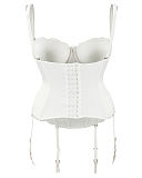 1603 TKD Lingerie Occassion Masquerade Serenity Padded Basque Ivory B