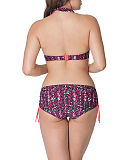 1607 TKD Lingerie Swimwear Curvy Kate Instinct Cherry Berry Halterneck Bikini Adjustable Short B
