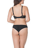 1608 TKD Lingerie Luxury Curvy Kate Cabaret Plunge Black Blush Balcony Bra Brief B