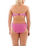 1608 TKD Lingerie Swimwear Cleo Swim Hattie Bandeau Bikini Pink Aztec Gather Pant B