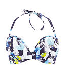 1608 TKD Lingerie Swimwear Cleo Swim Suki Plunge Bandeau Bikini Geo floral F