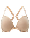 1706 TKD Lingerie Core Cleo Koko Moulded Plunge Bra Caramel F1