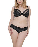 1706 TKD Lingerie Core Curvy Kate Daisie Plunge Bra Brief Black F