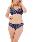 1707 TKD Lingerie Fashion Curvy Kate Tropics Balcony Bra Iris Print Brazilian Brief F