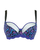 1707 TKD Lingerie Fashion Curvy Kate Tropics Balcony Bra Iris Print F