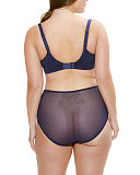 1707 TKD Lingerie Fashion Sculptresse Chi Chi Full Cup Bra Navy Floral Full Brief B