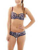 1708 TKD Lingerie Fashion Cleo Minnie Balconnet Bra Floral Camo Brief F