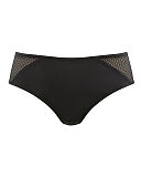 1708 TKD Lingerie Fashion Luxury Panache Black Arianna Brazilian Brief Black Nude F