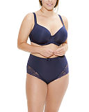1709 TKD Lingerie Core Sculptresse Sasha Moulded Plunge Bra Ink Brief F