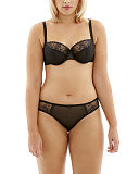 1801 TKD Lingerie Core Cleo Lucy Balconnet Bra Black Brief F