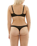 1801 TKD Lingerie Core Cleo Lucy Balconnet Bra Black Thong B