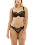 1801 TKD Lingerie Core Cleo Lucy Balconnet Bra Black Thong F