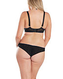 1801 TKD Lingerie Fashion Curvy Kate Sheer Joy Balcony Black Print Brazillian Brief B