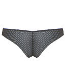 1801 TKD Lingerie Fashion Curvy Kate Sheer Joy Black Print Brazillian Brief B