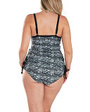 1801 TKD Lingerie Swimwear Fashion Curvy Kate Swim Diffuse Black White Tankini Retro Short B