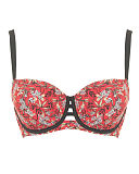 1801 TKD Lingerie Swimwear Fashion Curvy Kate Swim Maya Red Print Balcony Bikini F