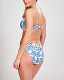 1801 TKD Lingerie Swimwear Fashion Panache Swim Elle Balconnet Bikini Tropical Print Fold Pant B