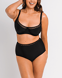 2022 TKD Lingerie Fashion Curvy Kate Swim First Class Balcony Bikini Black And High Waist Brief F1