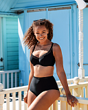 2022 TKD Lingerie Fashion Curvy Kate Swim First Class Balcony Bikini Black And High Waist Brief L3