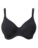 1501 TKD Lingerie Fashion Elomi Swim Isis Underwired Balconnet Bikini Black F