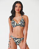 Adeje Halterneck Bkini And Tie Side Pant Earthy Print TKD Lingerie Miss Mandalay L1
