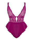 After Hours Stretch Lace Teddy Orchid TKD Lingerie Scantilly Fashion CF1