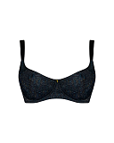 All Night Scooped Balcony Bra And Tanga Brief Black Multi TKD Lingerie Curvy Kate Fashion CF1