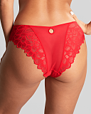 Allure Brazillian Brief Ruby Red TKD Lingerie Panache Fashion B1