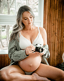 Ambition Triangle Maternity Bra And Brief Shell Pink TKD Lingerie Hotmilk Core L2