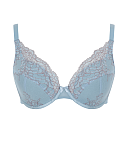 Ana High Apex Padded Plunge Bra Blue Ash Rose TKD Lingerie Panache Fashion CF1