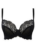 Ana Non Padded Plunge Black TKD Lingerie Panache Core f
