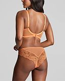 Ana Non Padded Plunge Bra And Brazilian Brief Peach Melba TKD Lingerie Panache Fashion B1
