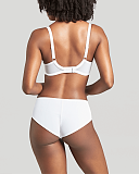 Ana Non Padded Plunge Bra And Brief White TKD Lingerie Panache Fashion B1