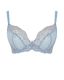 Ana Non Padded Plunge Bra Blue Ash Rose TKD Lingerie Panache Fashion CF1