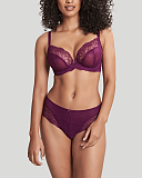 Ana Plunge Bra And Brief Damson TKD Lingerie Panache Fashion F1