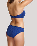 Anya Crochet Balconnet Bikini And Classic Pant French Blue TKD Lingerie Panache Fashion B2