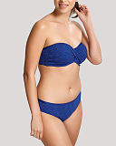 Anya Crochet Balconnet Bikini And Classic Pant French Blue TKD Lingerie Panache Fashion F2
