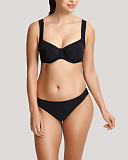 Anya Riva Full Cup Balconnet Bikini And Brazillian Pant Black TKD LIngerie Panache Swim Core F2
