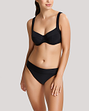 Anya Riva Full Cup Balconnet Bikini And Twist Fold Pant Black TKD LIngerie Panache Swim Core F1