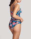 Anya Riva Print Balconnet Tankini And Gather Pant Blue Floral TKD Lingerie Panache Swimwear Fashion