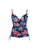 Anya Riva Print Balconnet Tankini Blue Floral TKD Lingerie Panache Swimwear Fashion CF1