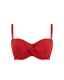 Anya Riva Twist Bandeau Bikini Feiry Red TKD Lingerie Panache Swimwear Fashion CF2