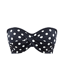 Anya Riva Twist Bandeau Bikini Navy Vanilla TKD Lingerie Swimwear Core CF1