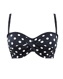 Anya Riva Twist Bandeau Bikini Navy Vanilla TKD Lingerie Swimwear Core CF2