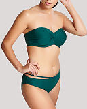 Anya Twist Bandeau Bikini And Strappy Classic Pant Forest TKD Lingerie Panache Swim Fashion F1